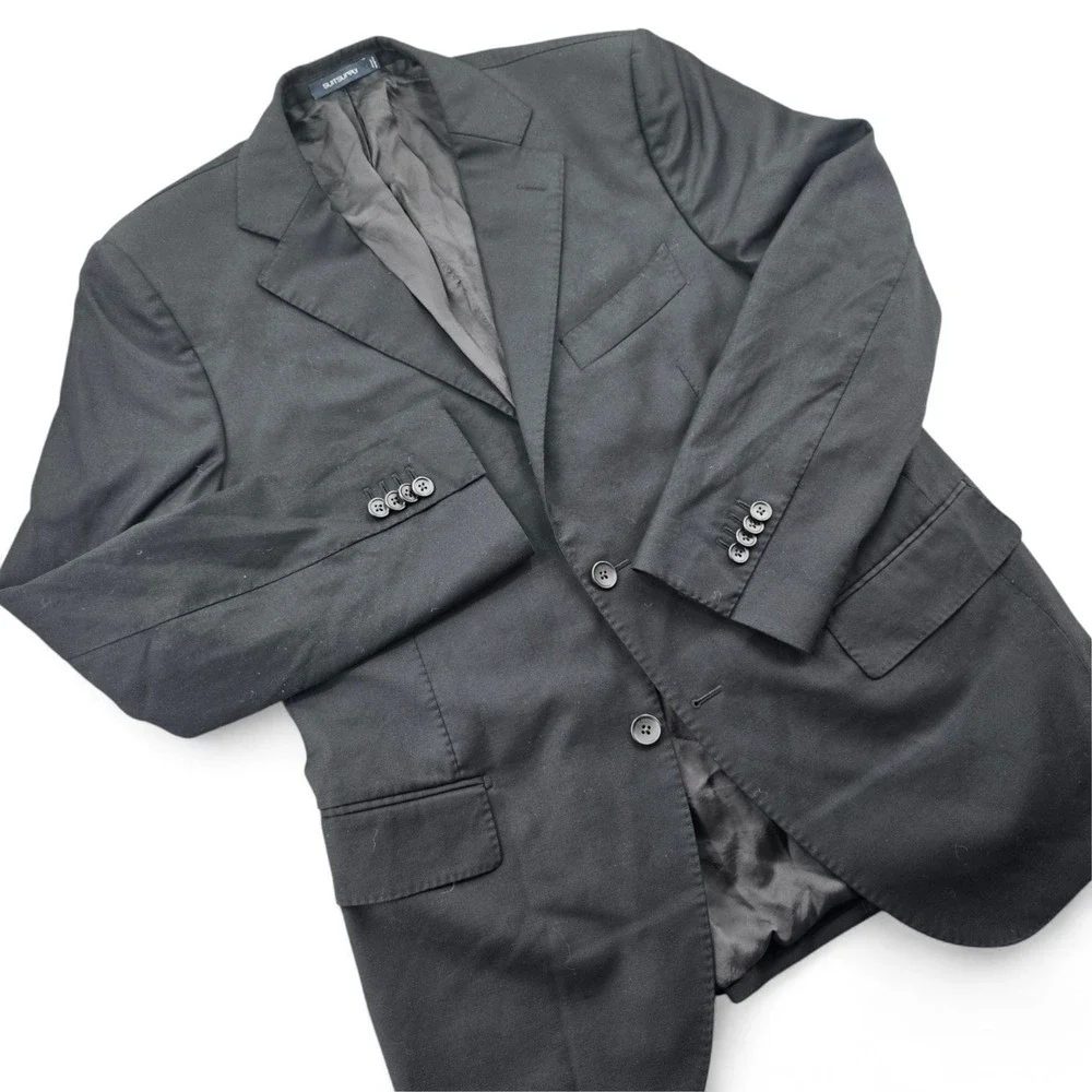 Suitsupply Lazio Blazer Mens 42 Black Vitale Barberis Canonico S110s Wool Slim
